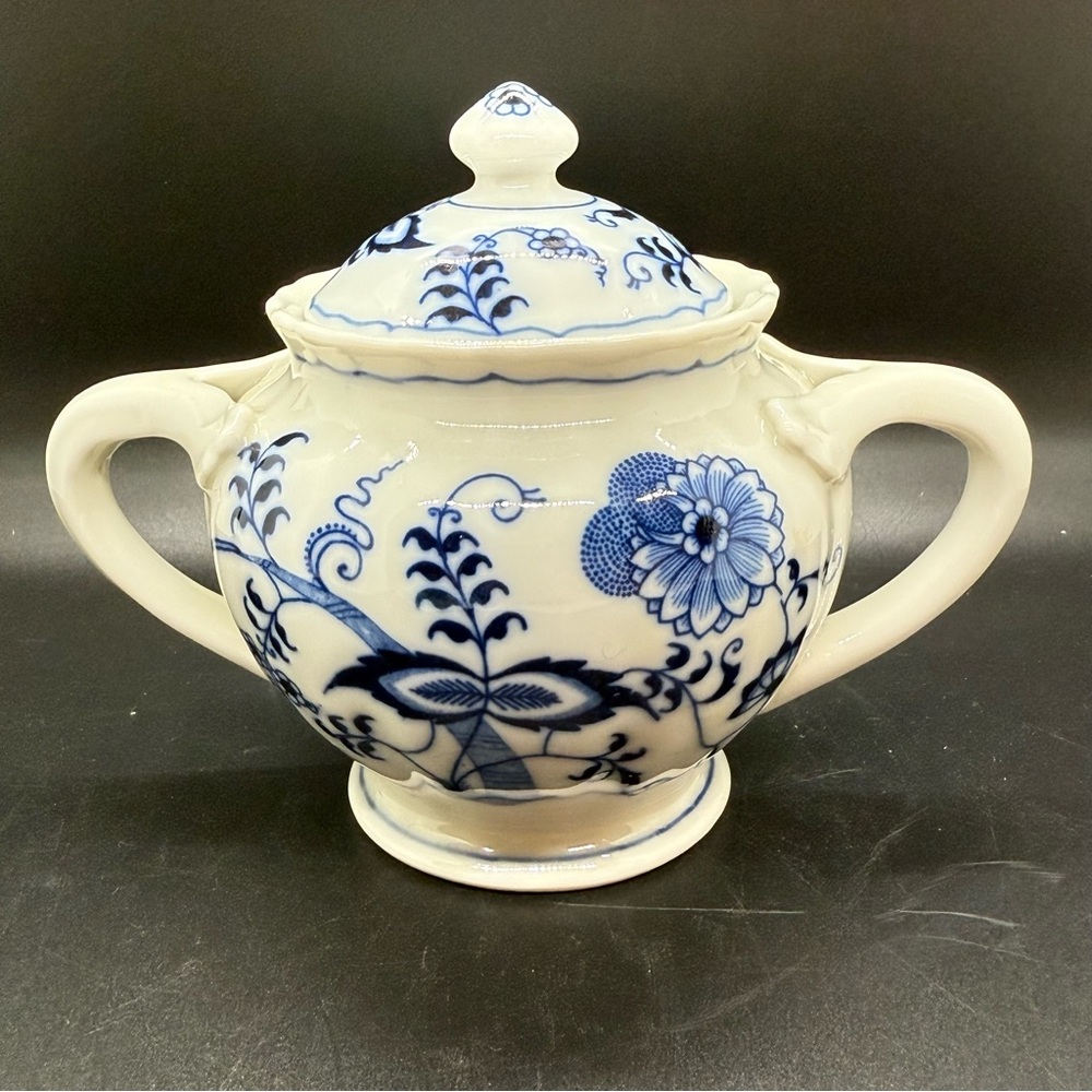 Blue Danube Floral Sugar Bowl with Lid